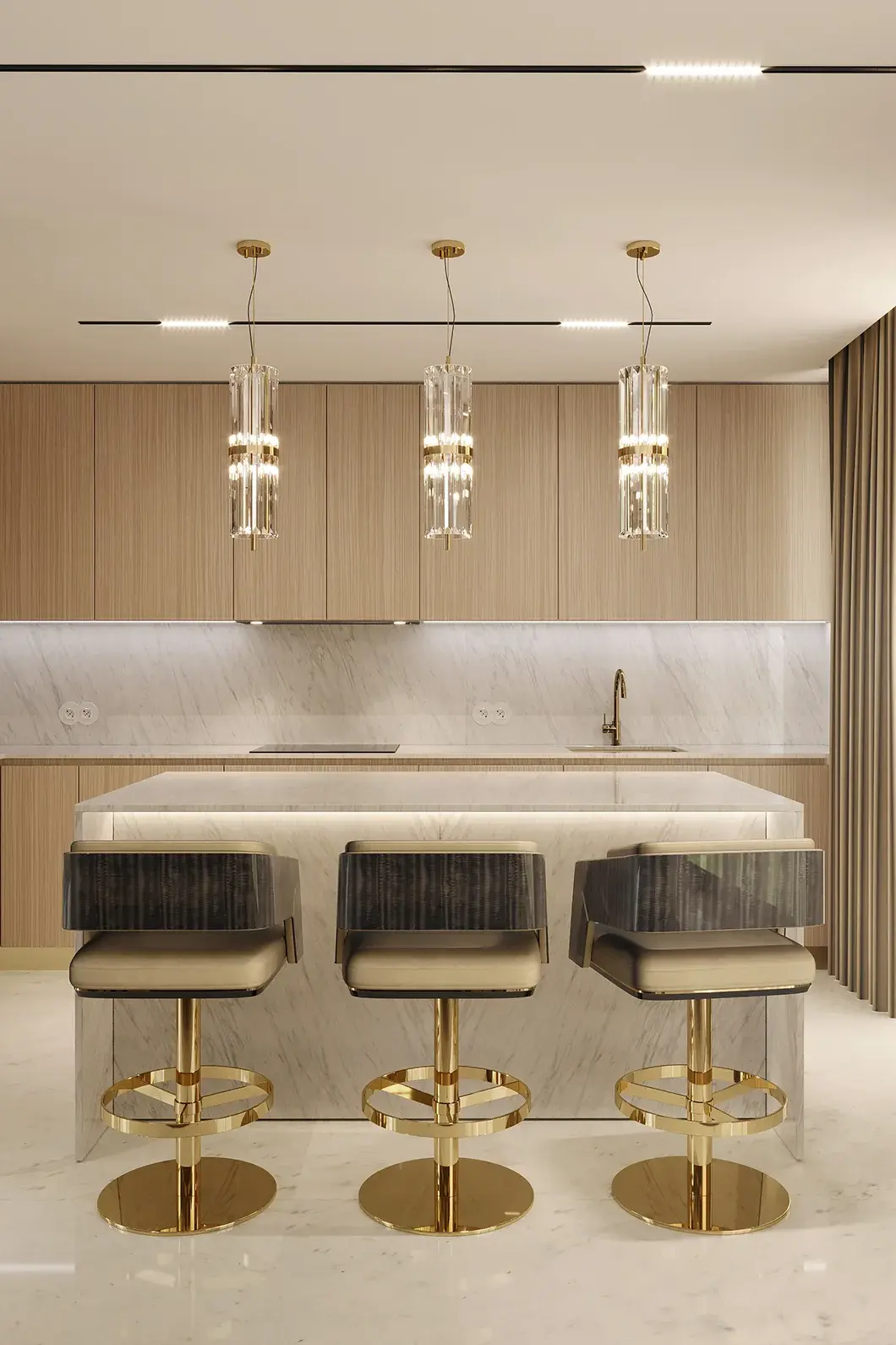 Crown Swivel Bar Chair - 2