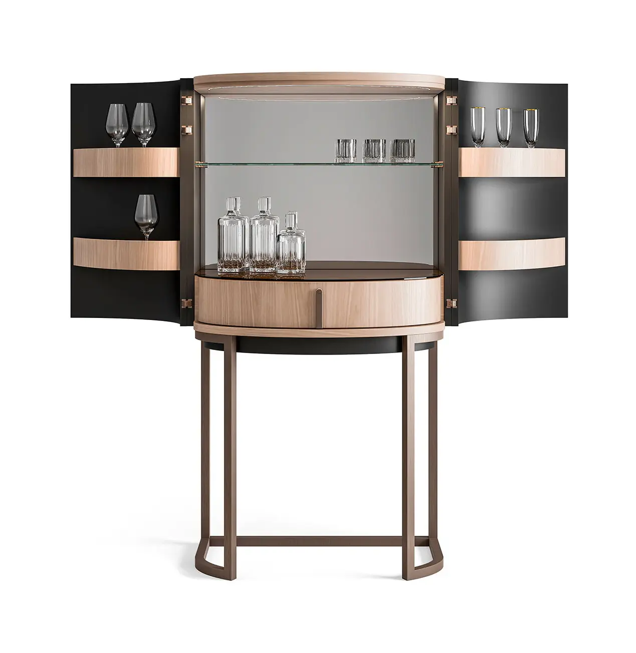 Curved Bar Cabinet Italy