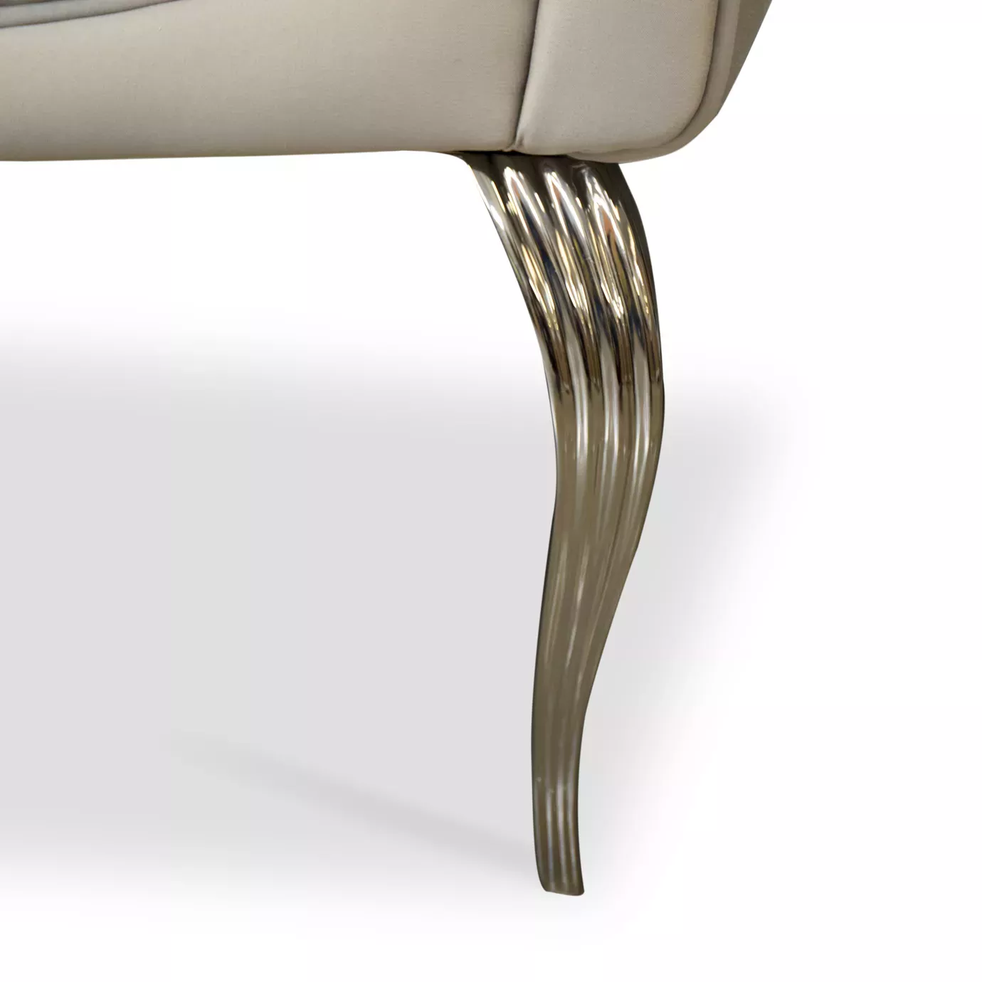 Long Saphira Metal Base Sofa