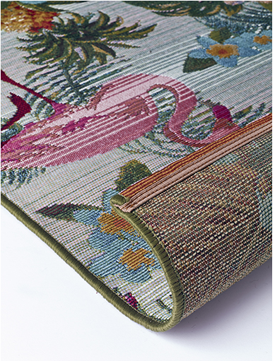 Flamingos Machine Woven Sitap Rug