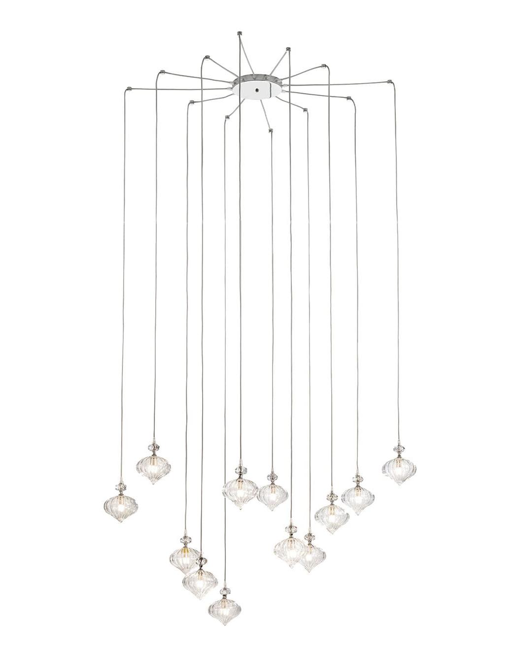 Murano 12-Light Blown Glass Chandelier