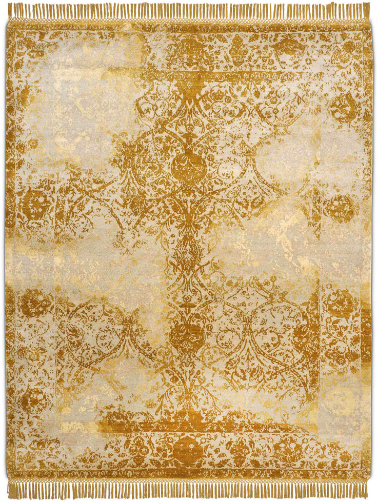 Gold Hand Woven Rug