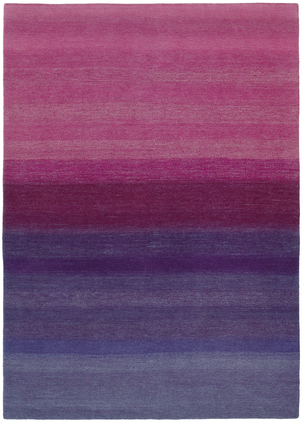 Gradient Hand-Knotted Purple Rug