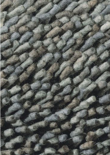 Wool Felt Shag Grey Premium Rug Steel  | Size: 8' 2