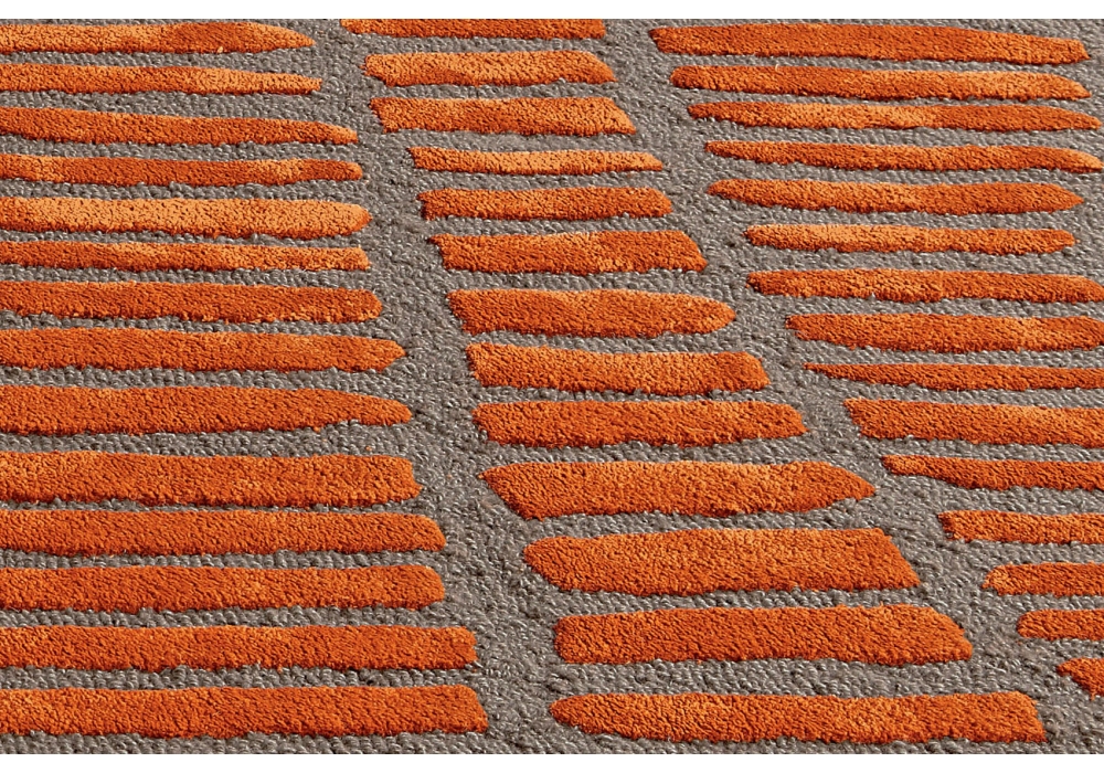 Tomato Wool / Viscose Hand-Tufted Rug