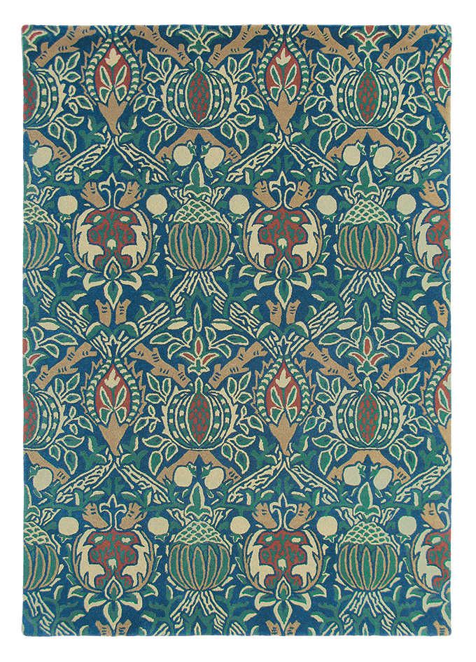 Granada Indigo/Red Premium Rug