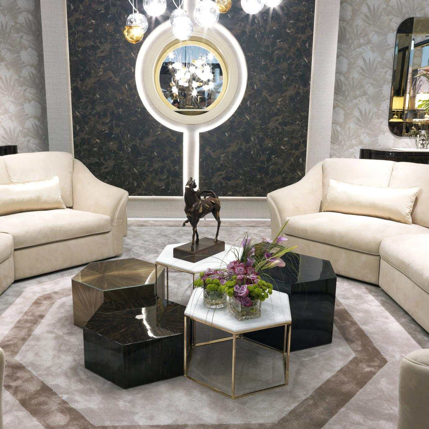 Hexagonal Black Coffee Table