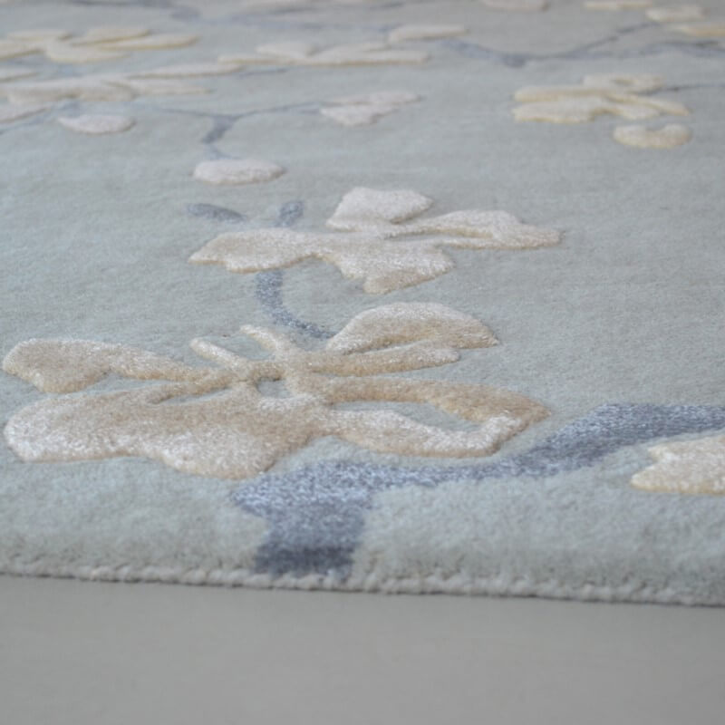 Anthea Blue Wool / Viscose Rug