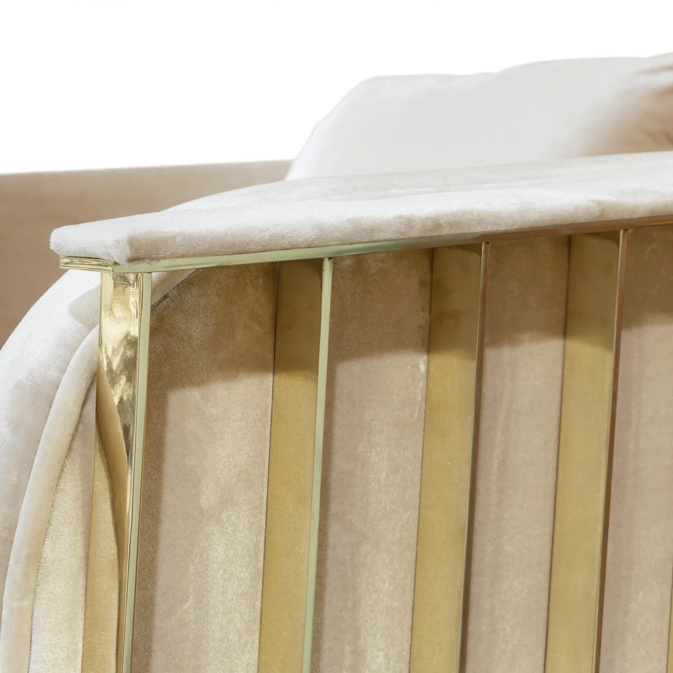 Solene Armchair Polished Brass