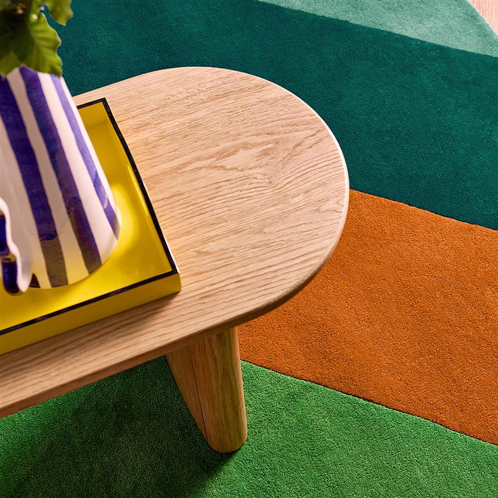 Emerald Amber Stripe Rug