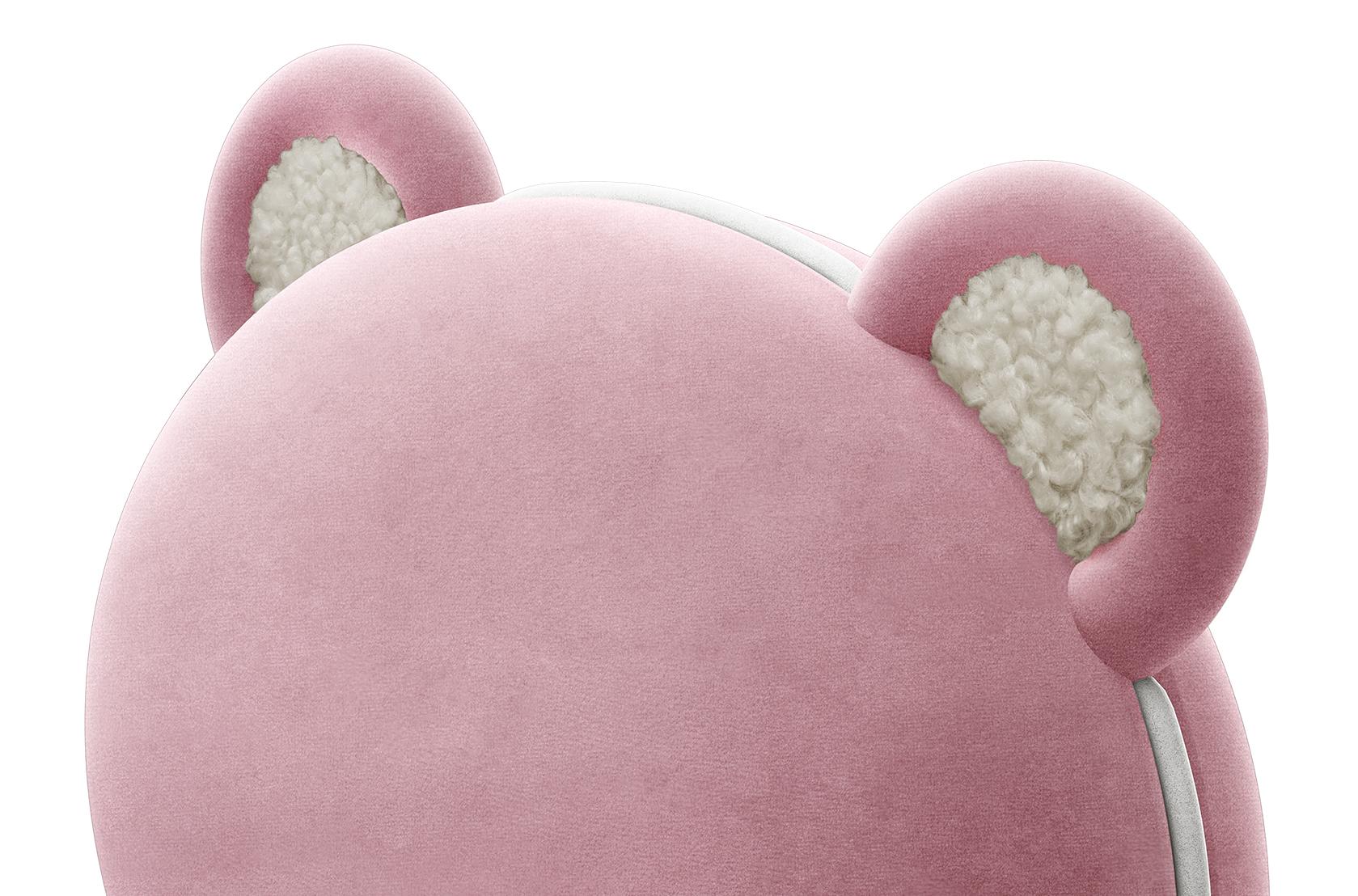 Fluffy Bear Pink Kids Chair