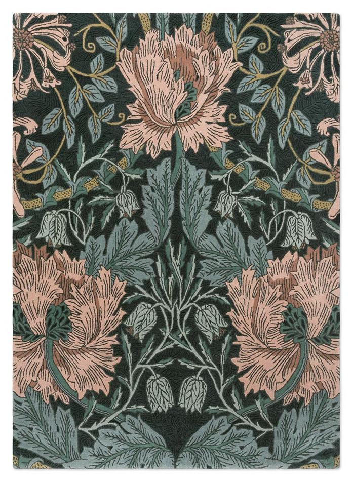 Honeysuckle & Tulip Teal Rug | Size: 5' 7