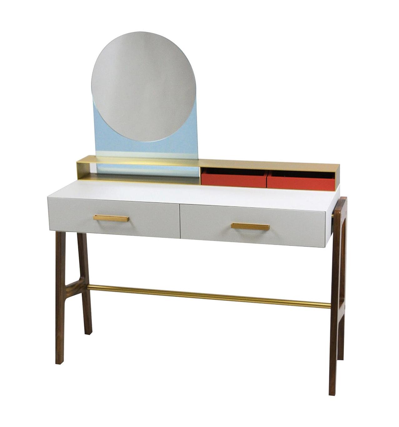 Refined Vanity Table with Mirror