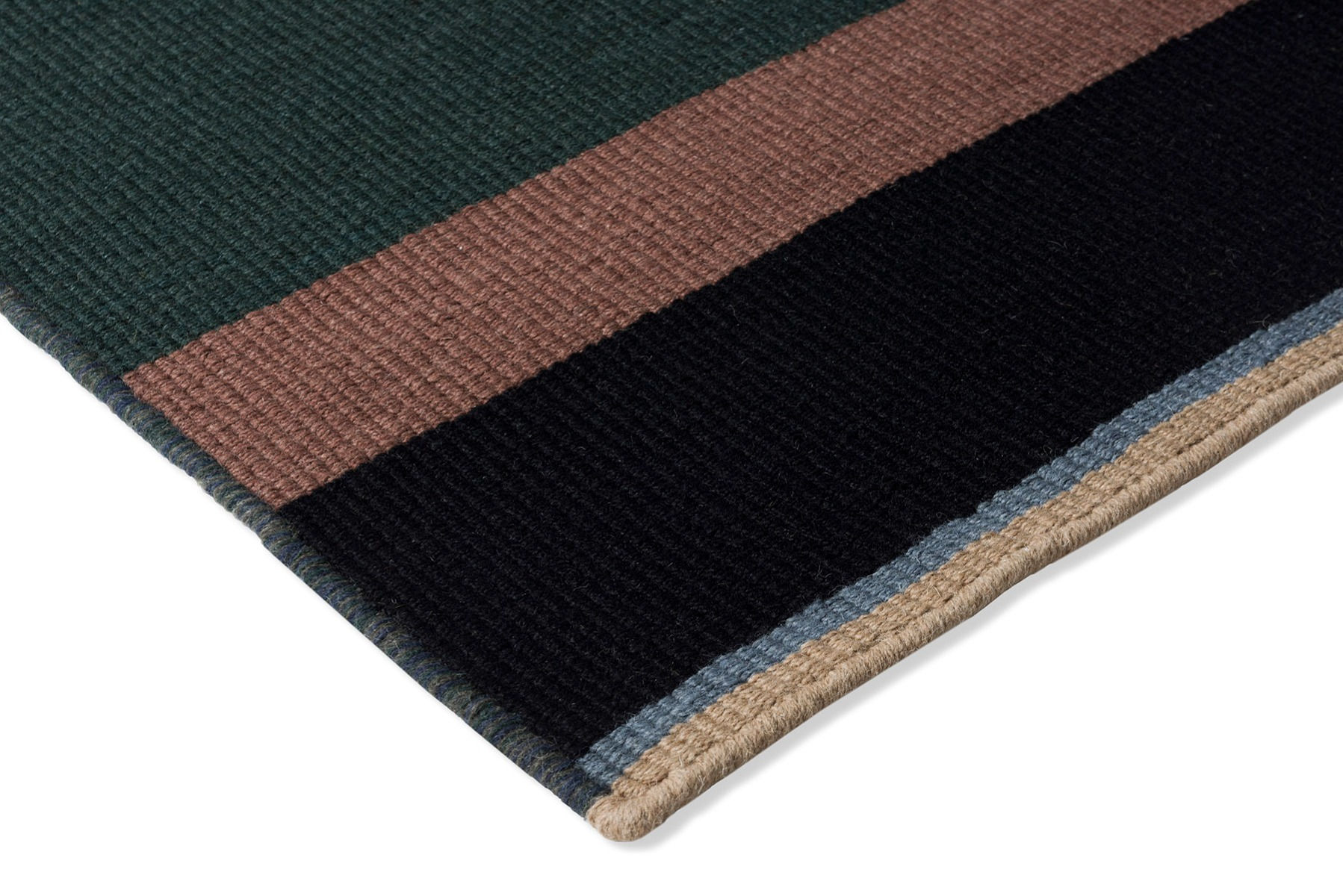 Artisan Stack Green Handwoven Rug