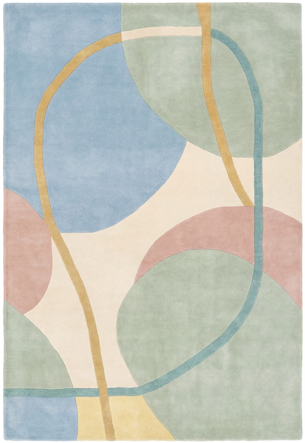 Soft Circles Pastel Artisan Rug