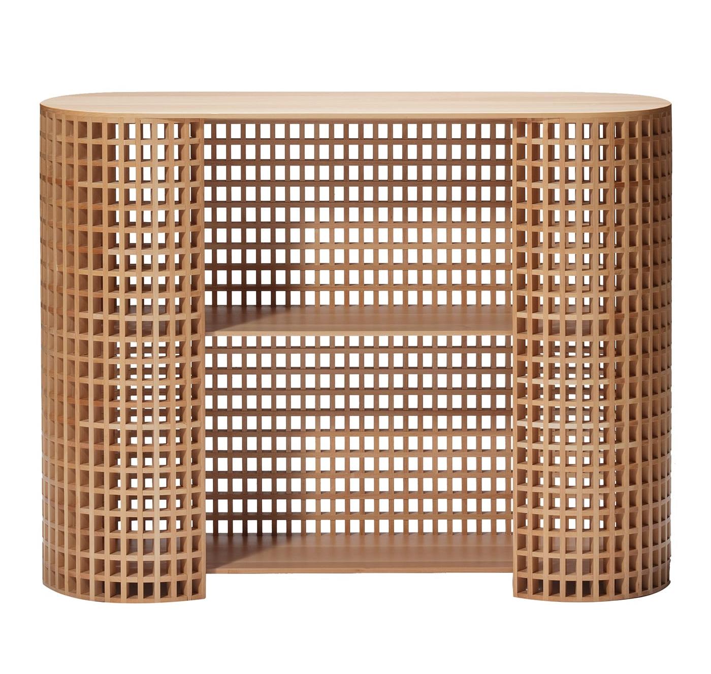 Textured Wooden Cabinet