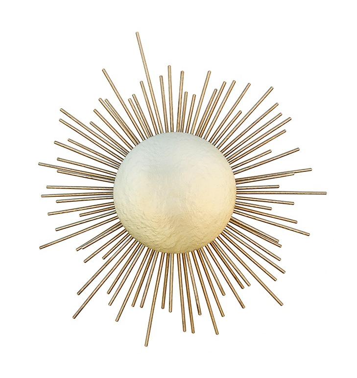 Radiant Brass Wall Light