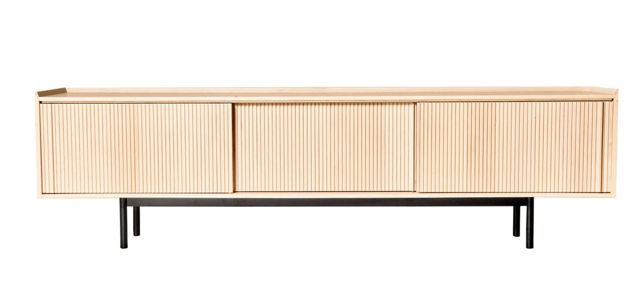Sipario Natural 3-Doors Sideboard ☞ Dimensions: Height 78 cm