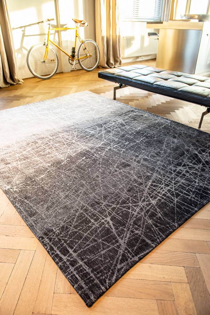 Gradient Grey Jacquard Rug