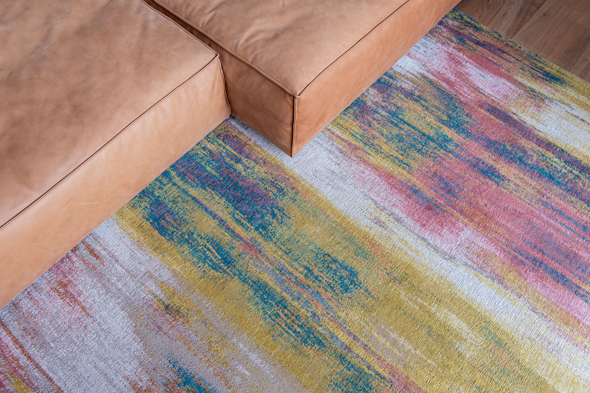 Abstract Flatwoven Mix Rug