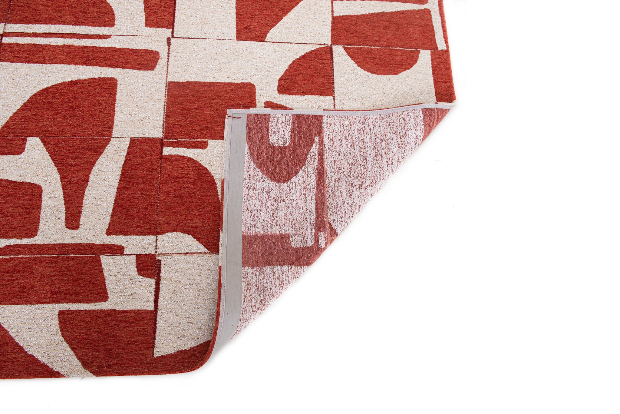 Rust Modern Rug ☞ Size: 2' 7" x 8' 2" (80 x 250 cm)