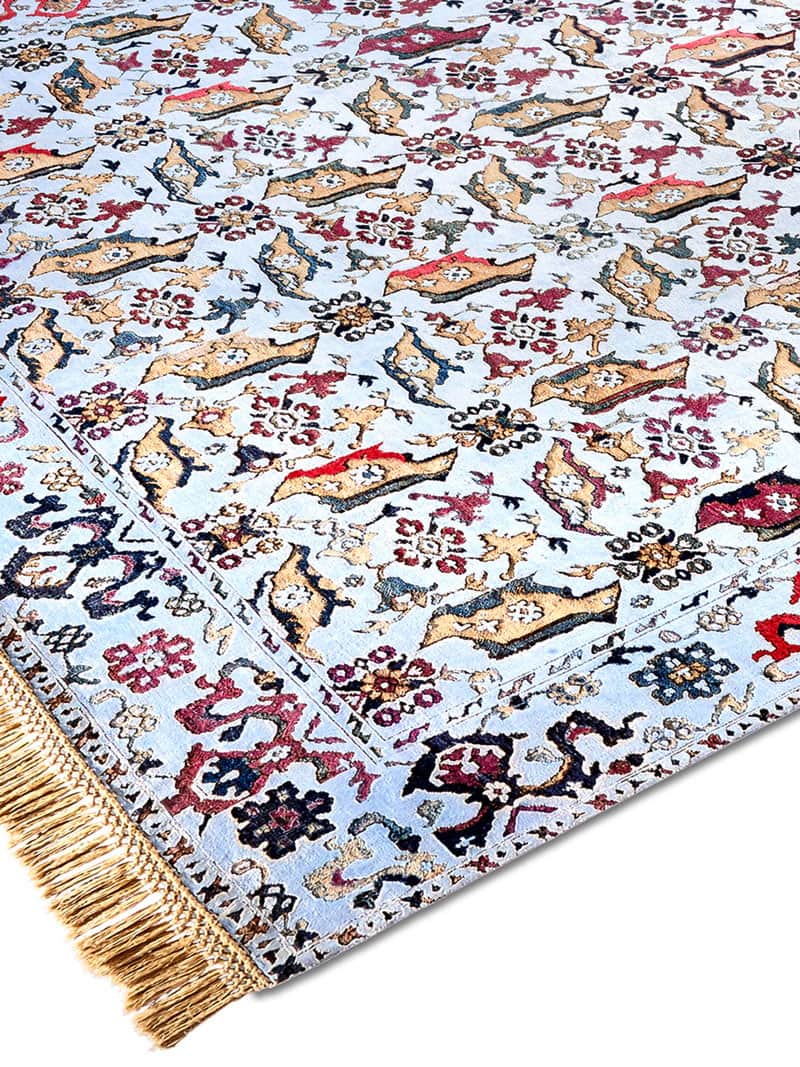 Bird Ushak Hand Knotted Rug