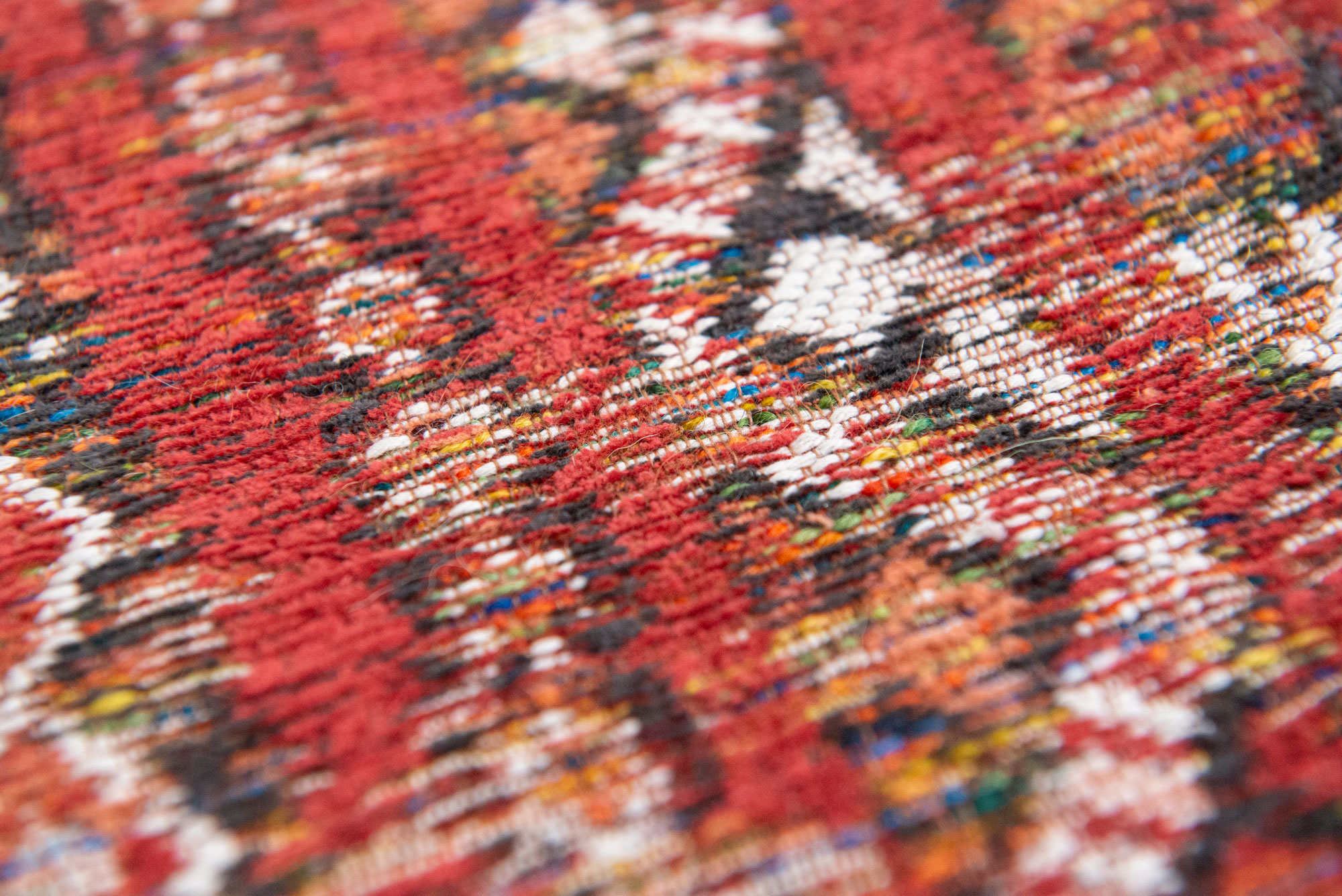 Antiquarian Flatwoven Red Rug