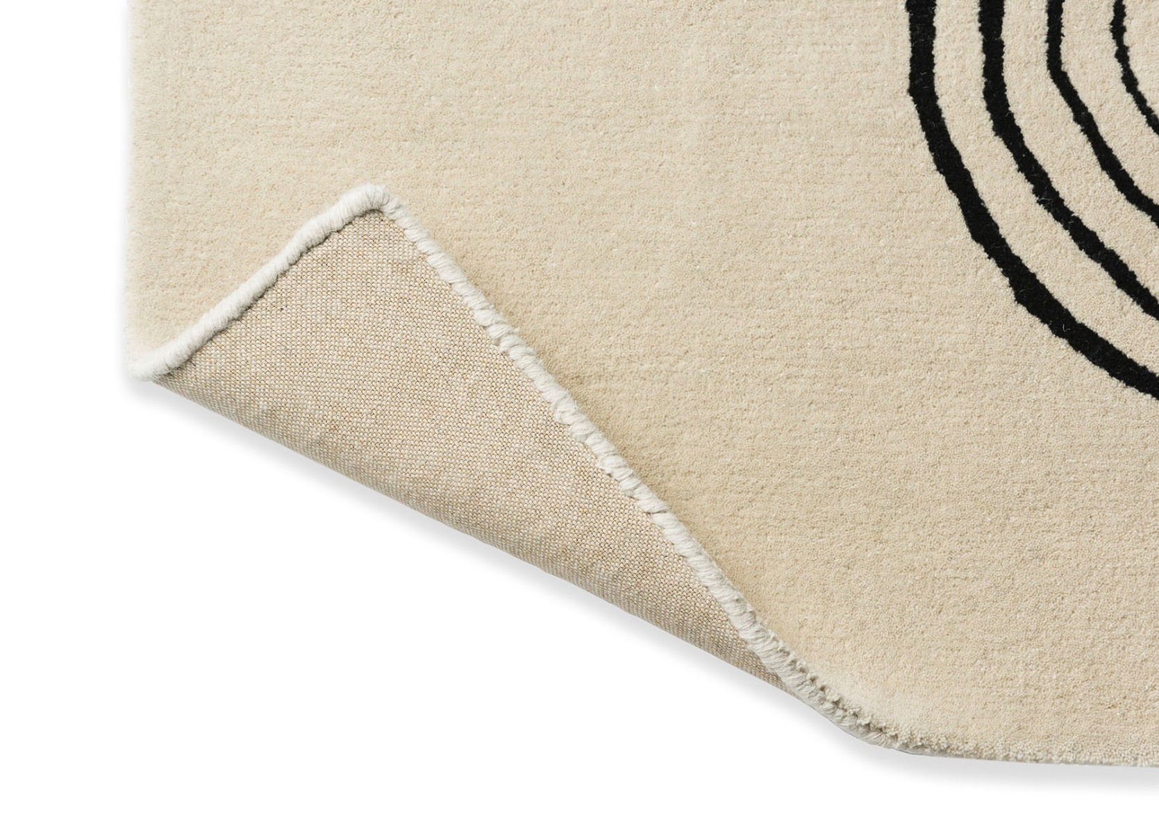 Decor Flow Soft Sand Handwoven Rug ☞ Size: 5' 3" x 7' 7" (160 x 230 cm)