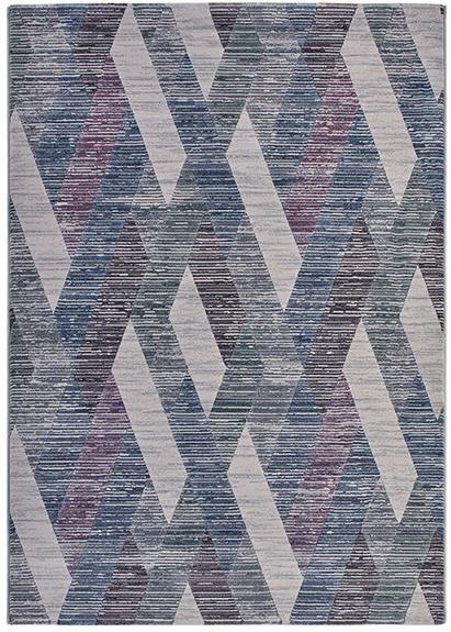 Geometric Machine Woven Rug