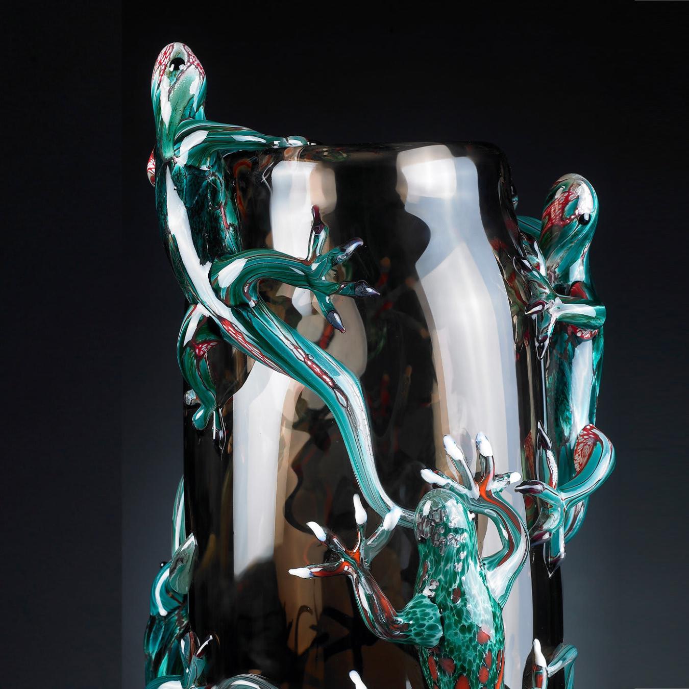 Geckos Large Vase