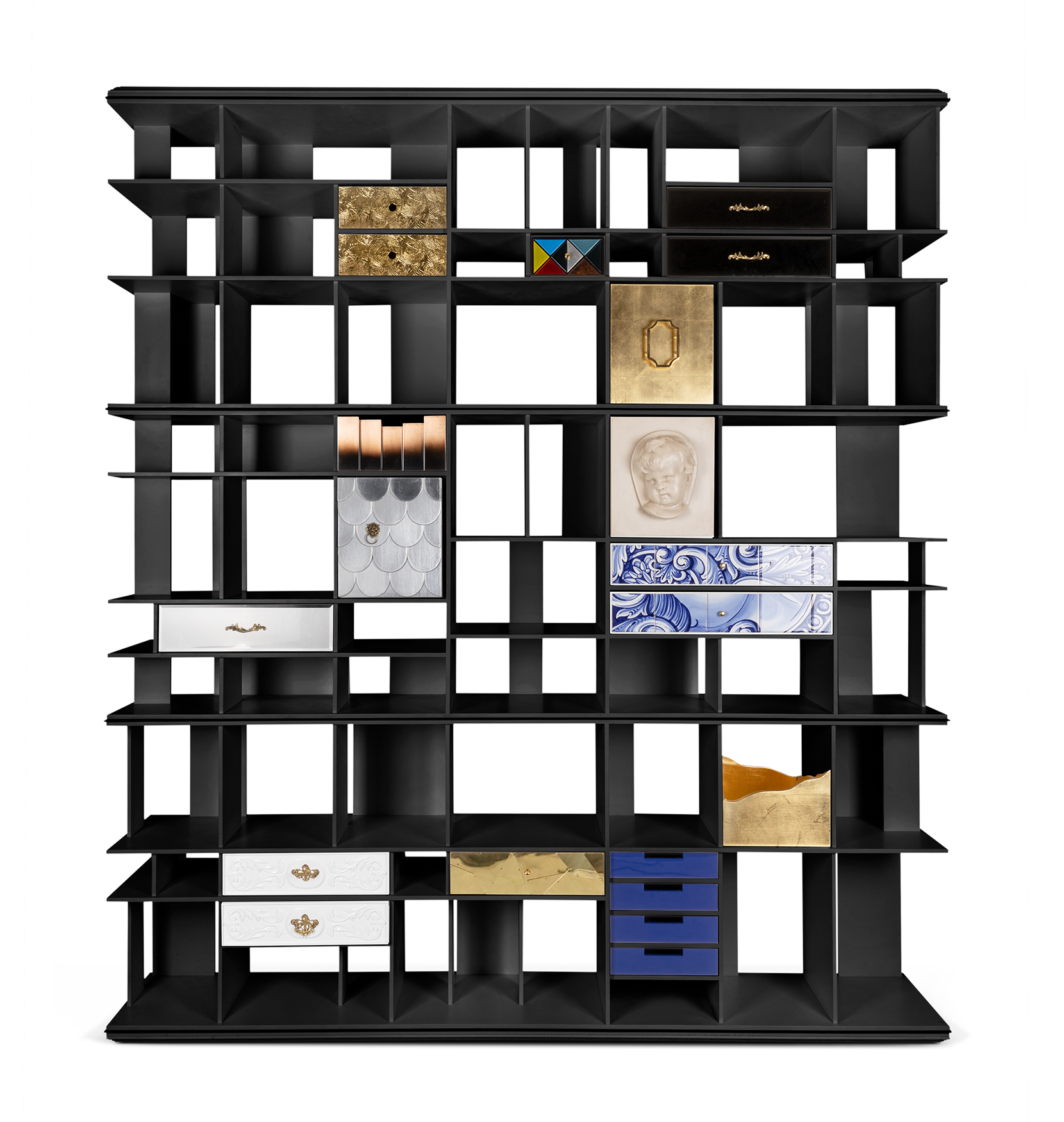 Curator Black Bookcase