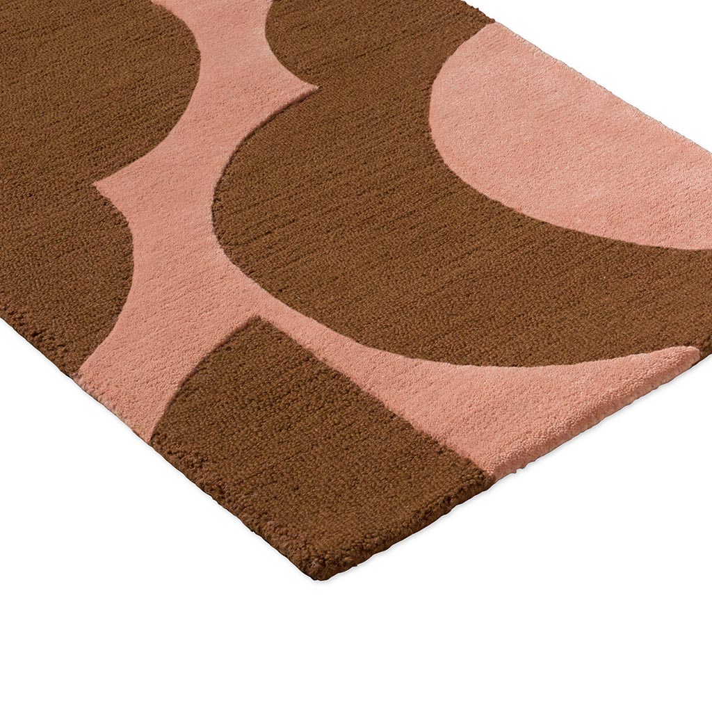 Flower Pink / Terracotta Rug | Size: 2' 2