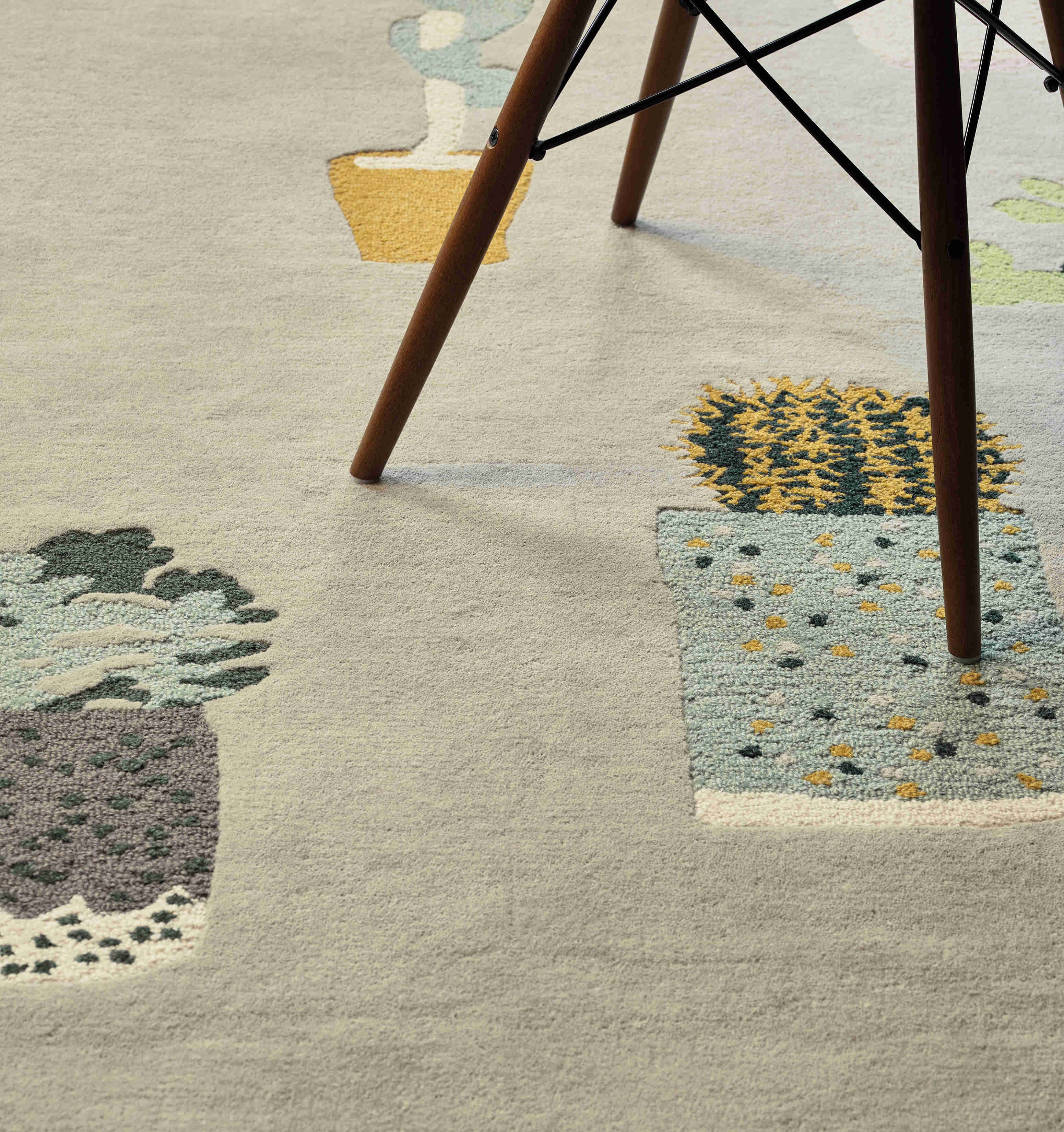 Cactus Grey Handwoven Rug