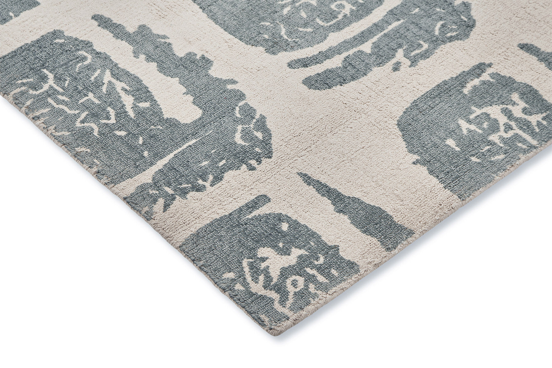 Woodblock Grey Designer Rug