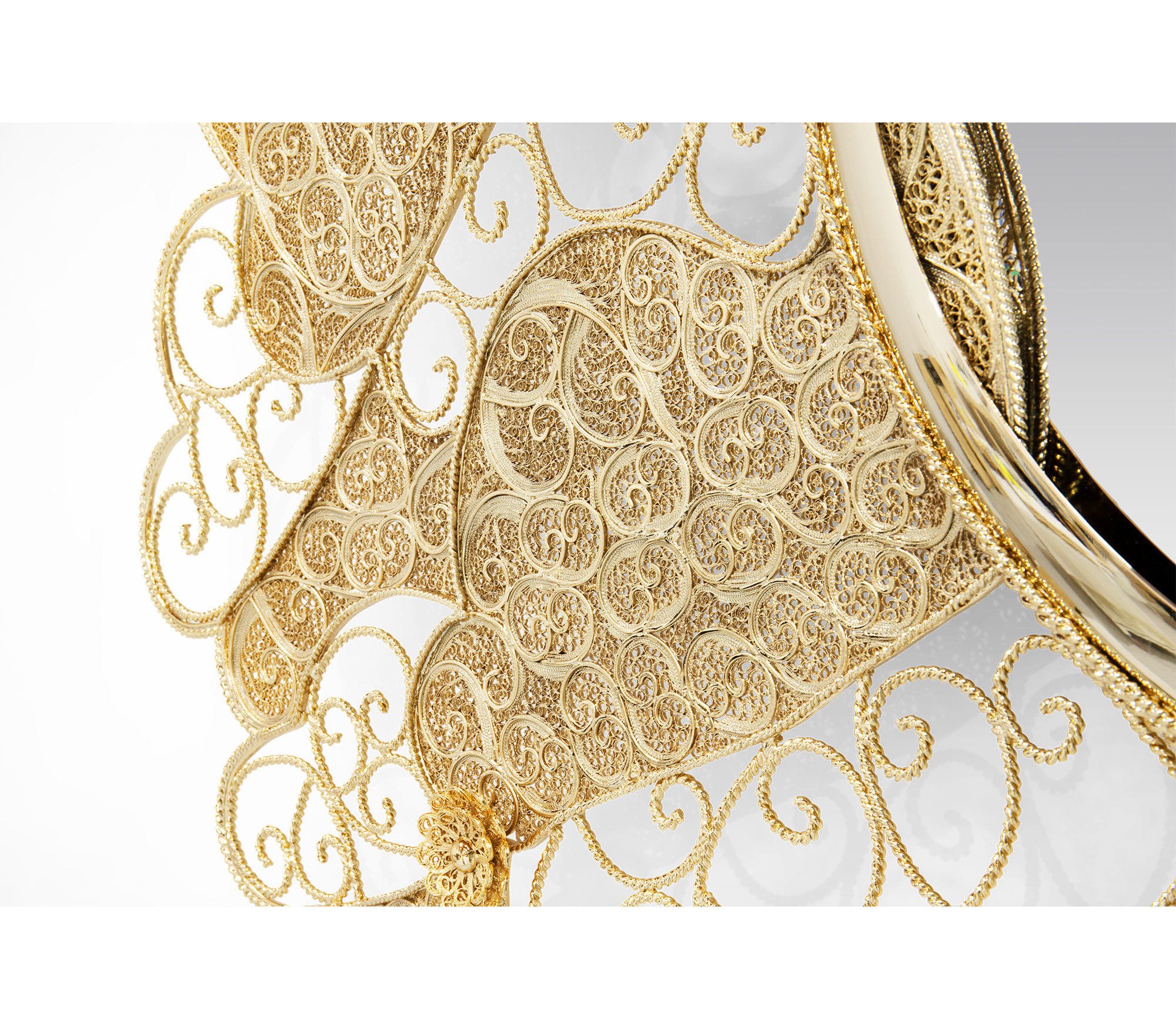 Ornate Filigree Mirror