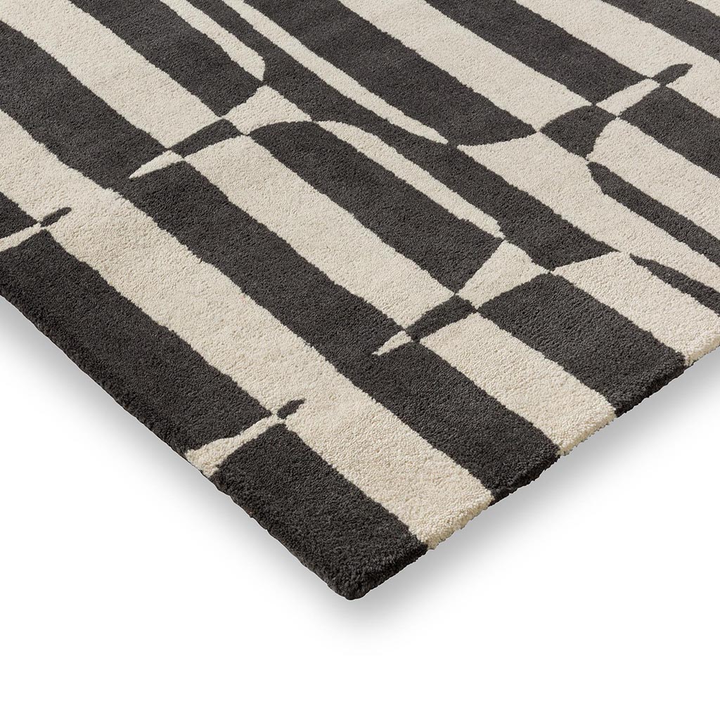 Charcoal Stripe Rug