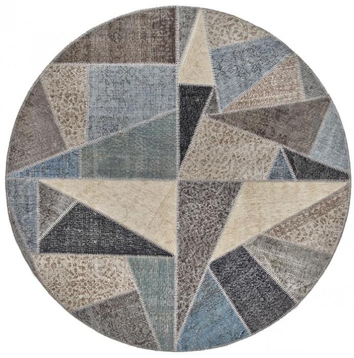 Turkish Patchwork Round Rug
