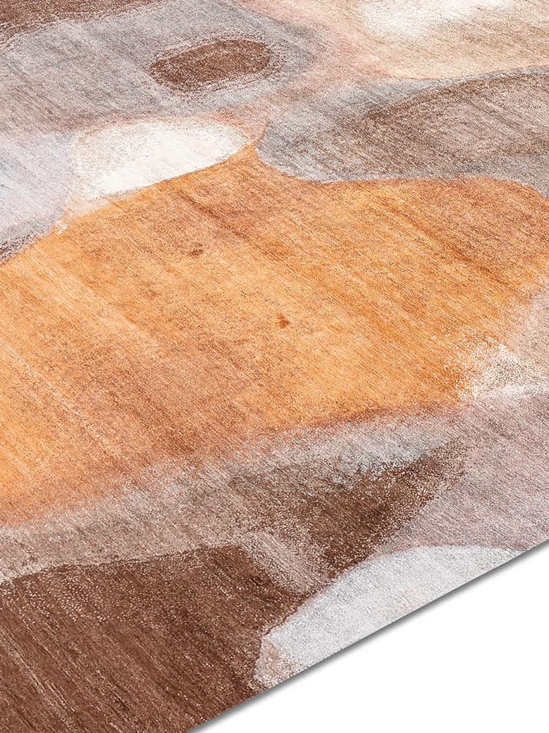 Copper Mauve Hand-Woven Rug