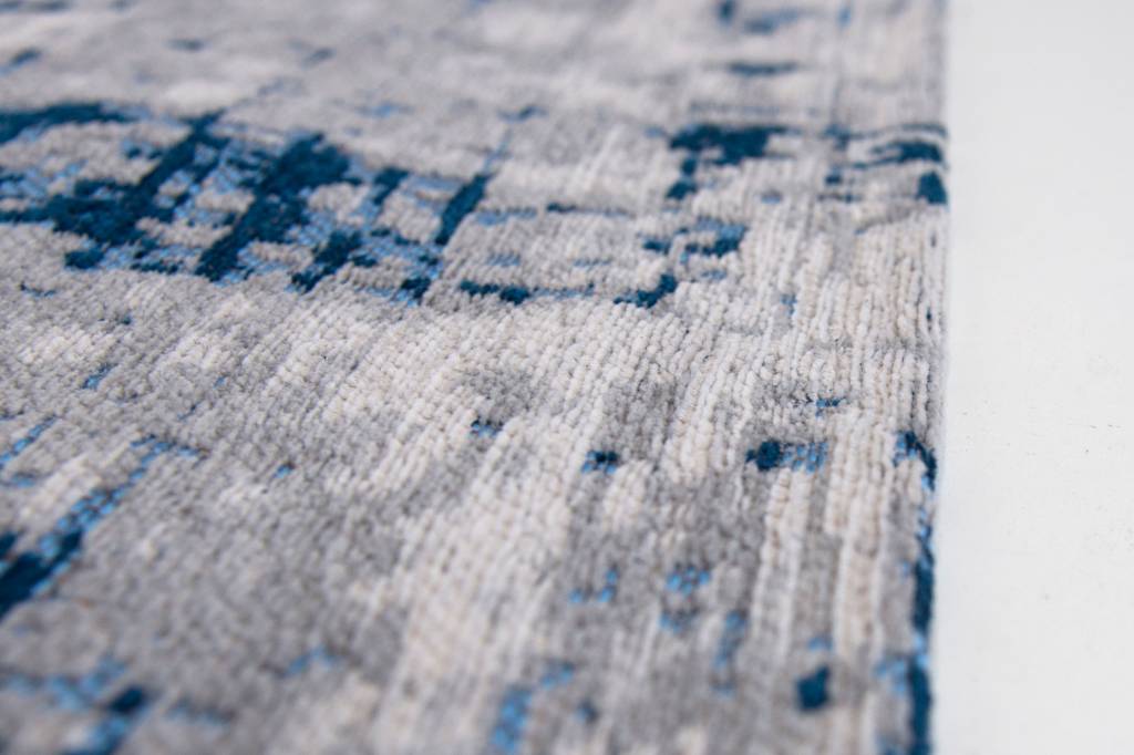 Abstract Flatwoven Azure Rug