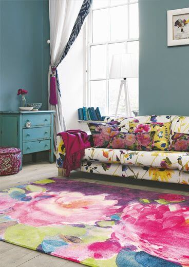 Wool Floral Premium Rug Bluebellgray Cait | Size: 200 x 280 cm