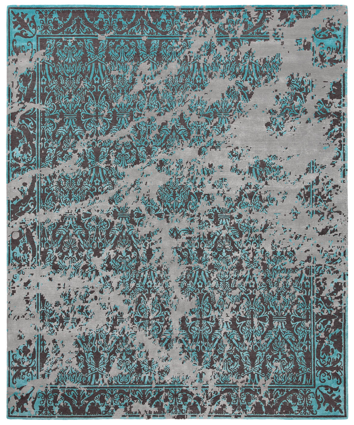 Alcazar Hand-knotted Turquoise Rug