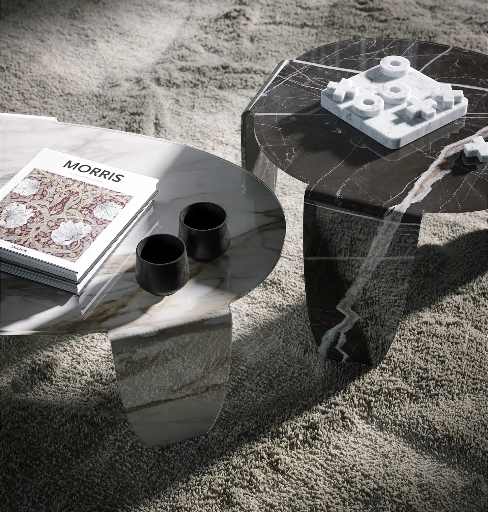 Arturo Artistic Glass Coffee Table