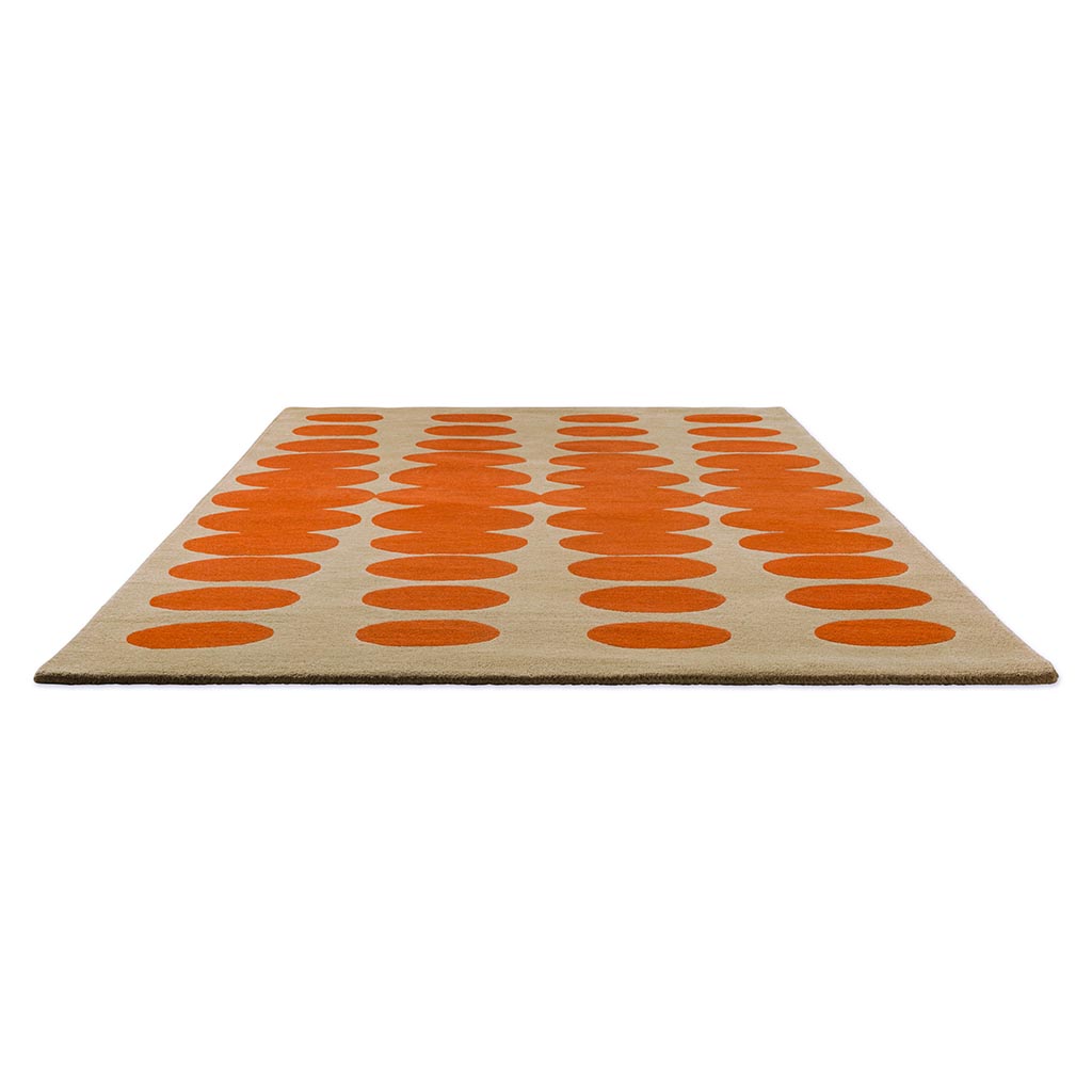 Optical Orange / Sand Rug | Size: 3' 11