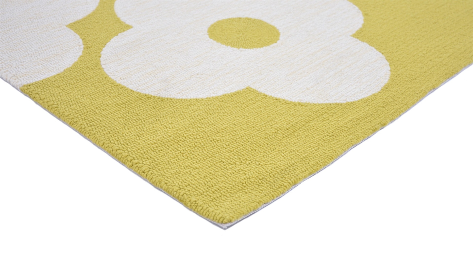 Dandelion Yellow Outdoor Hand-Tufted Rug