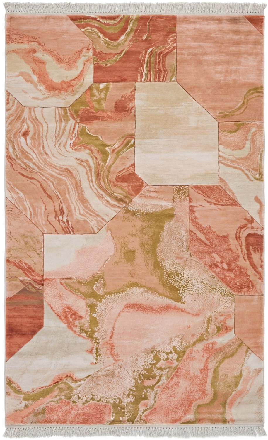Coral Relief Handcrafted Rug