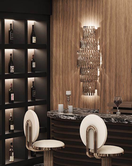 Keira Round Bar Stool - 1