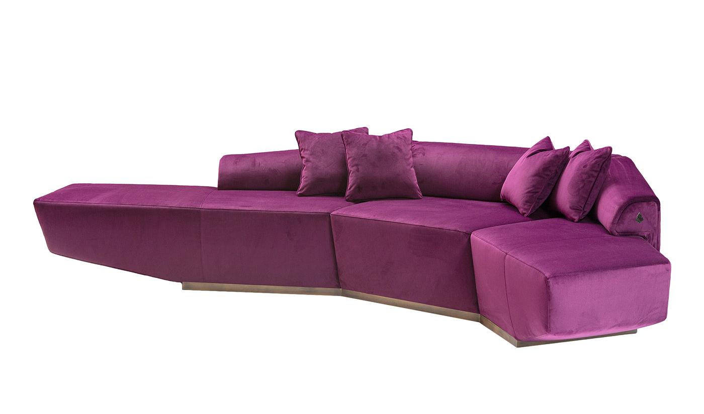 Dubhè Fuchsia Modular Sofa