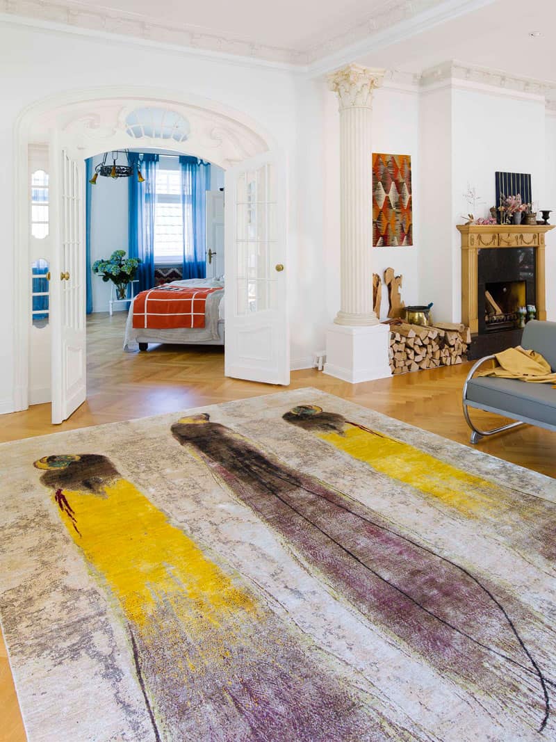 Three Birds Luxury Handmade Rug