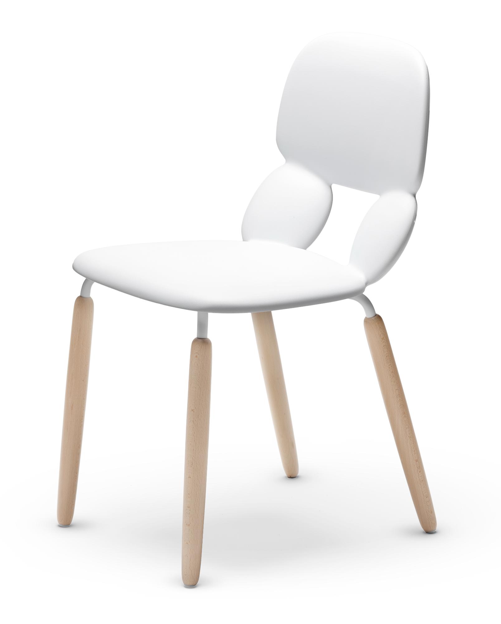 Nube W White Chair