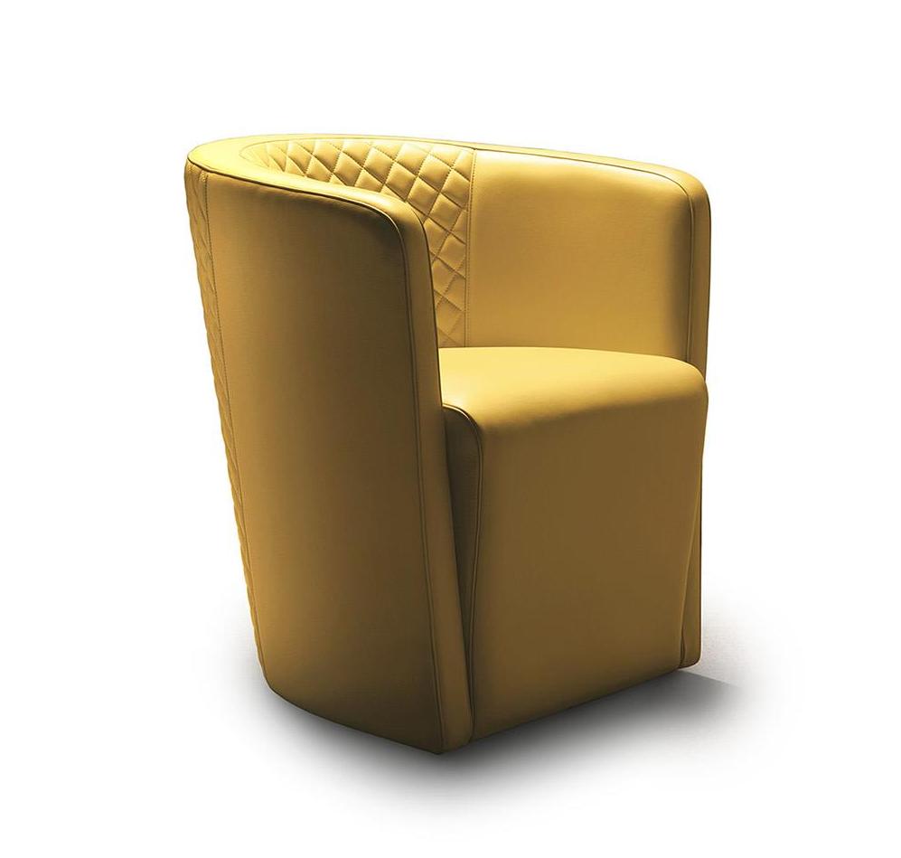 Modern Yellow High Armchair